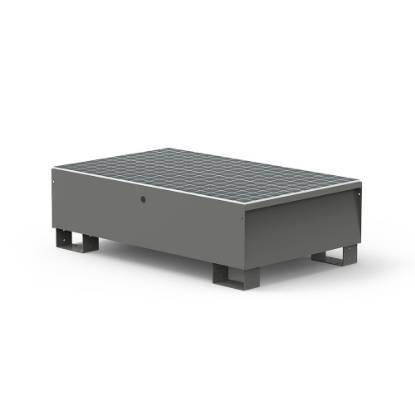 Picture of Čelična sabirna kada za 2 bačve (200 l), siva, BP-72M