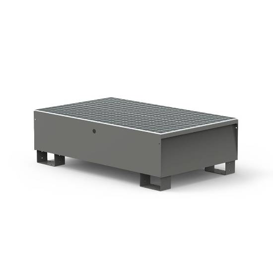 Picture of Čelična sabirna kada za 2 bačve (200 l), siva, BP-72M